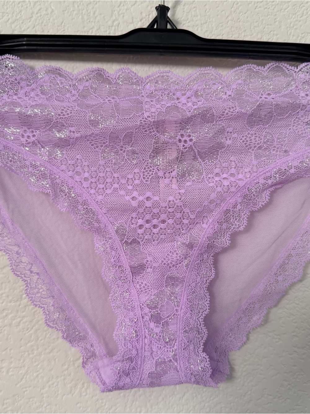 Victoria's Secret Lavender Floral Lace Bikini Panty